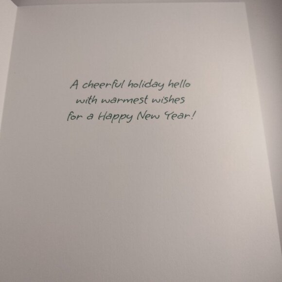 Let It Snow Holiday Greeting Card Snowman Barb Tourtillotte Happy New Year - Picture 2 of 5